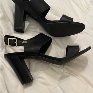 Cole haan Elegant Black Heeled Sandals